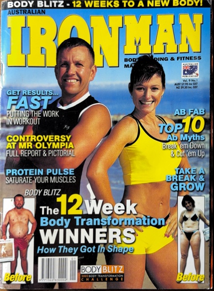 Australian Ironman Magazine cover featuring Petr Skvaril